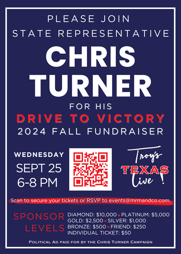 Rep. Chris Turner's Fall Fundraiser