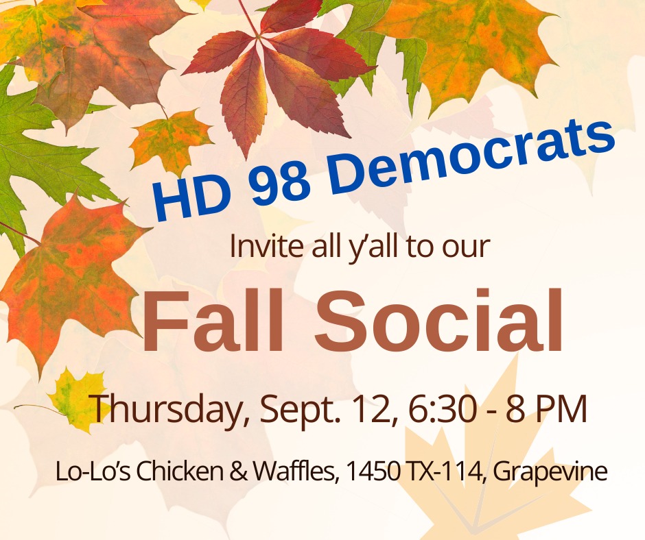 HD98 Democrats Fall Social